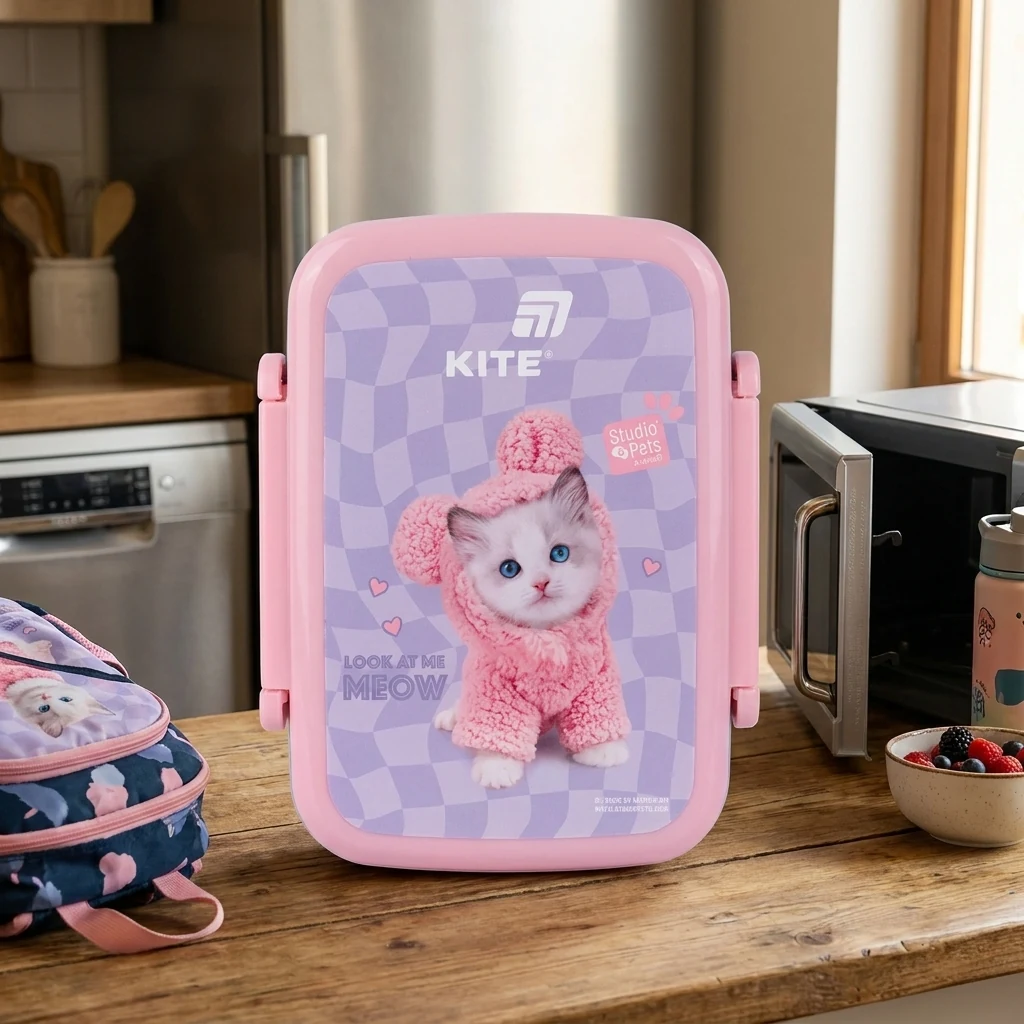 Ланчбокс 420 мл "Studio Pets" з розділювачем Kite