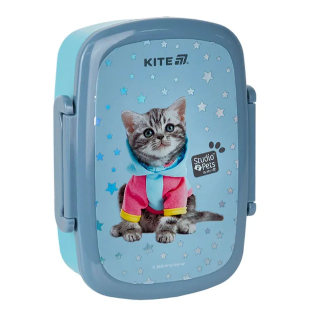 Ланчбокс 750 мл "Studio Pets" з приборами Kite