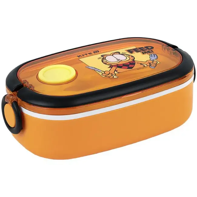 Ланчбокс 900 мл "Garfield" з приборами Kite