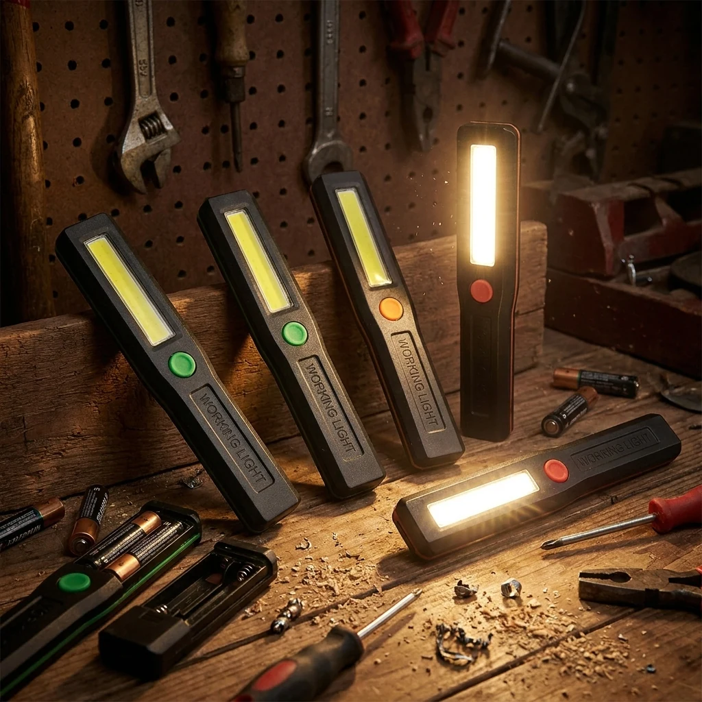 Ліхтарик ручний LED, 3 режими, магніт