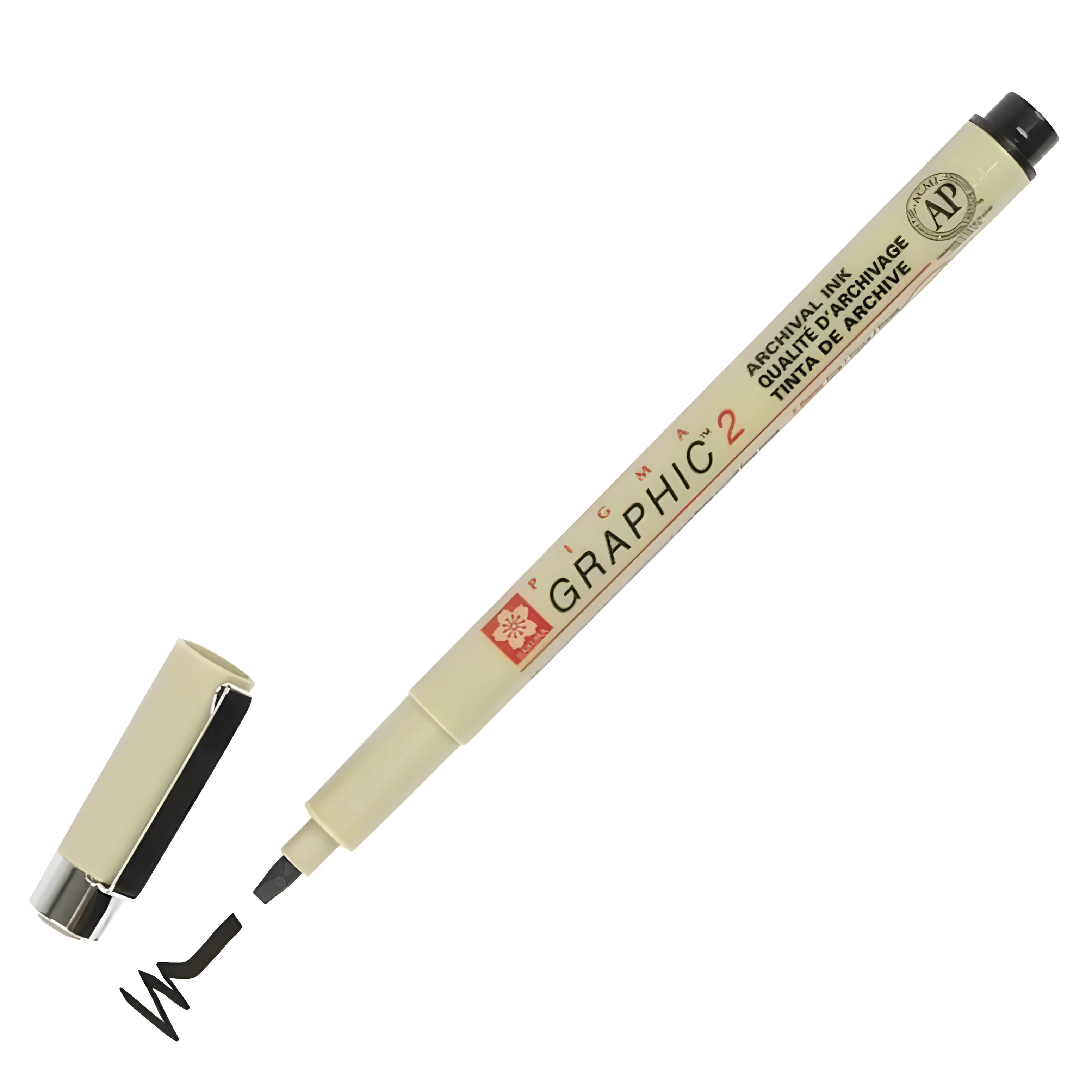 Лінер-маркер PIGMA GRAPHIC 2мм, Чорний, Sakura