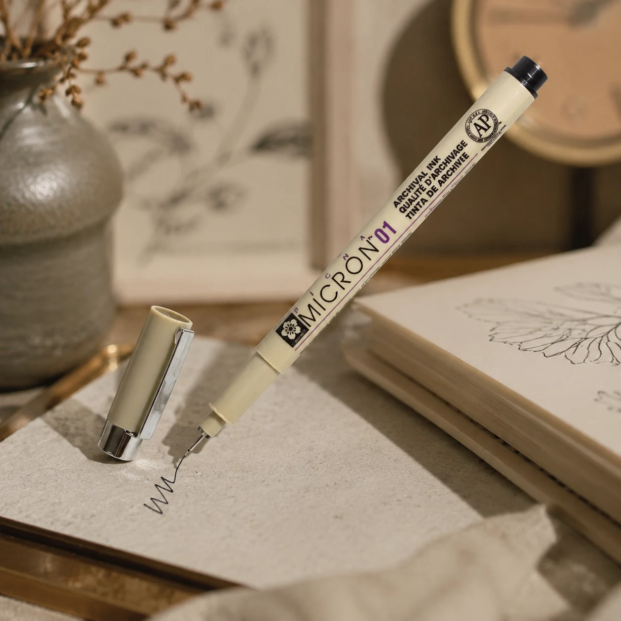 Лінер Sakura Pigma Micron 0,25мм Чорний — Хобі та декор