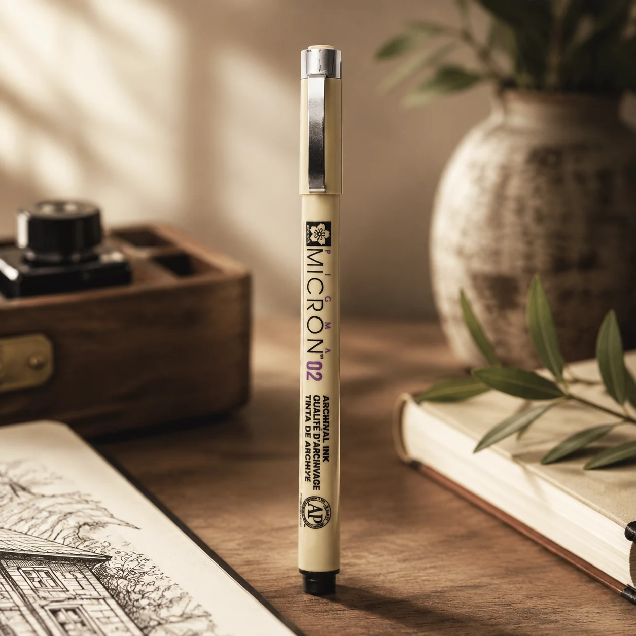 Лінер PIGMA Micron 0,3мм Чорний Sakura — Хобі та декор