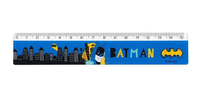 Лінійка пласт. 15см Kite "Batman"