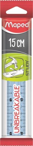 Лінійка 15 см STUDY UNBREAKABLE MAPED MP.245310 — фото 2