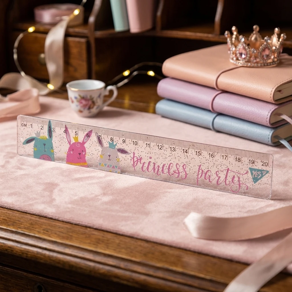 ЛІНІЙКА  20 СМ. ПЛАСТ. Princess party 370509 YES