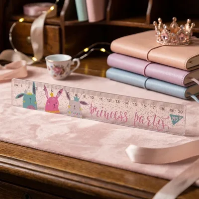 ЛІНІЙКА  20 СМ. ПЛАСТ. Princess party 370509 YES