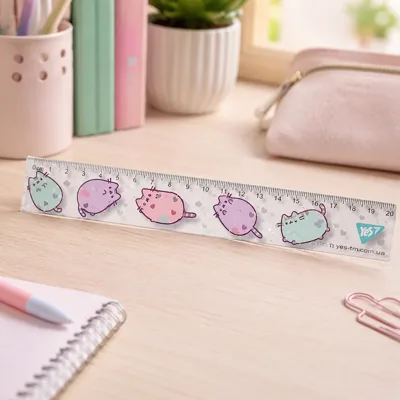 Лінійка 20см YES Pusheen