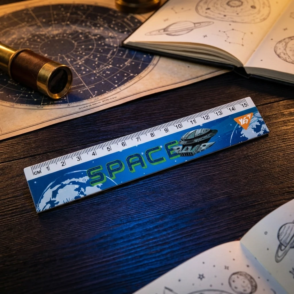 Лінійка YES 15 см Space 370663
