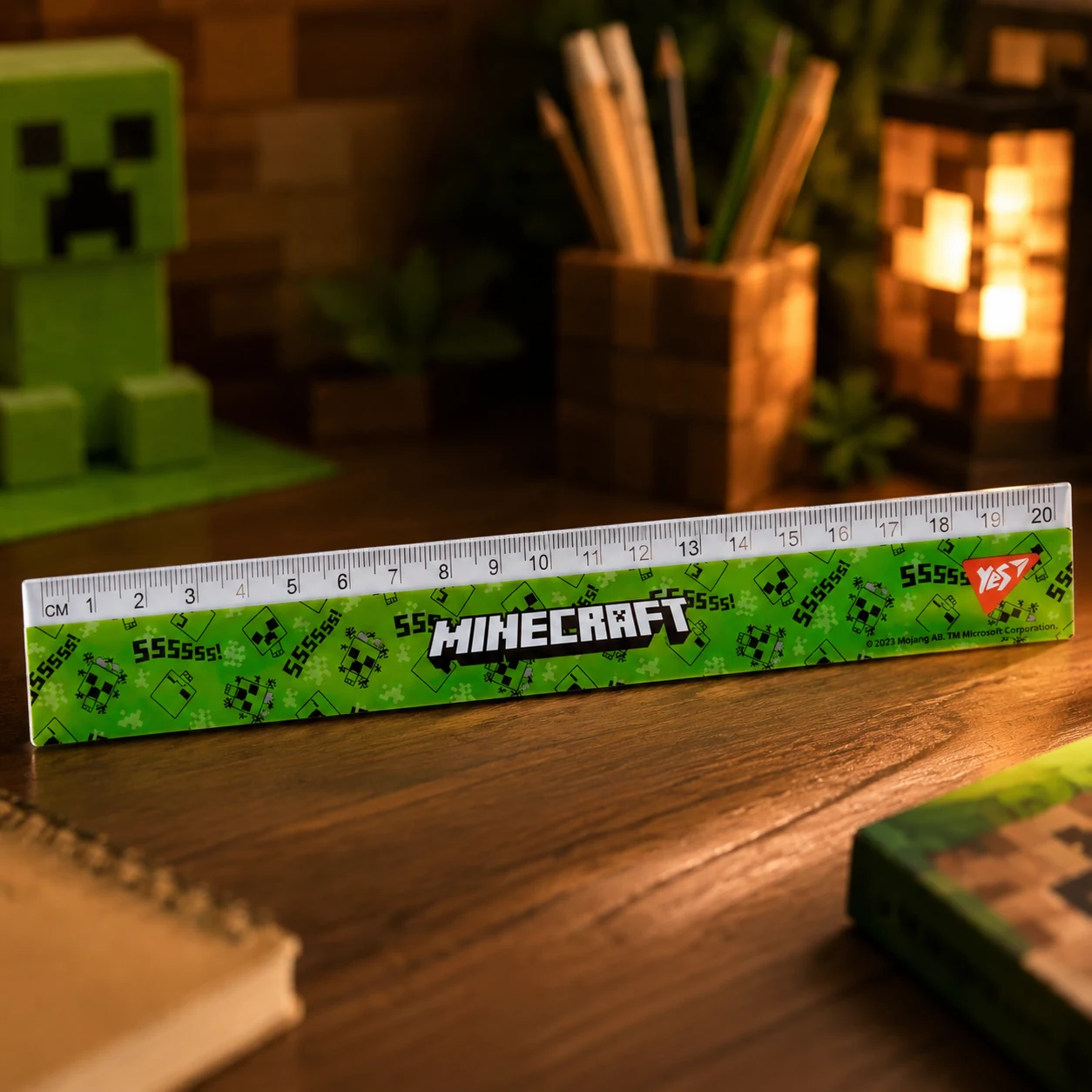 Лінійка Yes 20 см Minecraft — Шкільні канцтовари