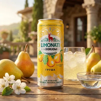 Лимонад сильногазований Borjomi Limonati Груша 0,33л