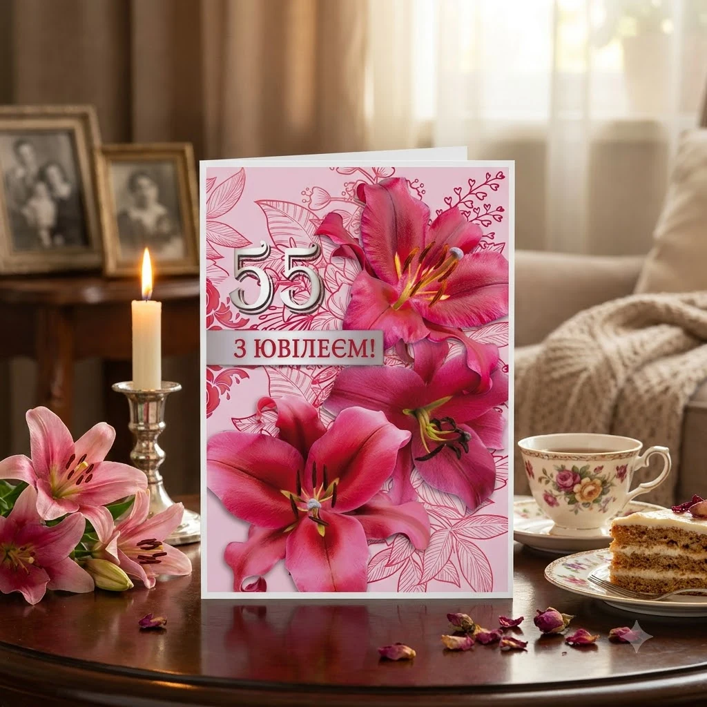 Листівка А4 "55 років"