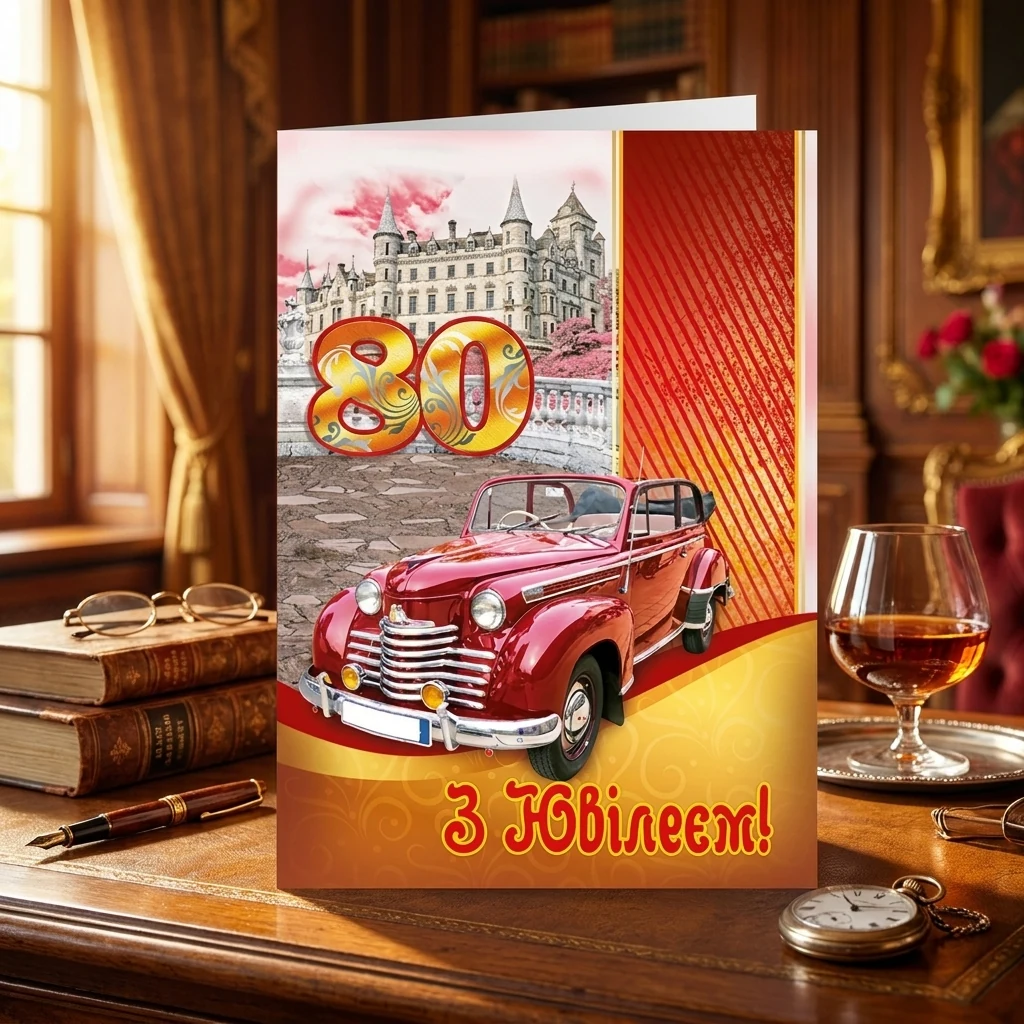 Листівка А4 "80 років"