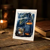 Листівка міні 6х8см Bibirki Happy Birthday — фото 1