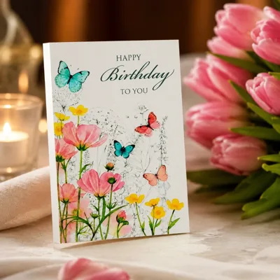 Листівка міні 6х8см Bibirki Happy Birthday to you