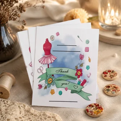 Листівка міні 6х8см Bibirki Thank you