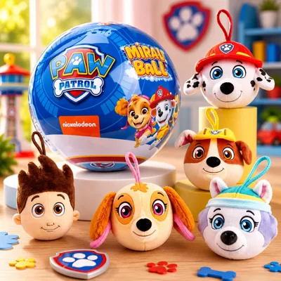М`яка іграшка-сюрприз у кулі, з аксесуарами, MIRABALL PAW PATROL, в асорт.28 шт.