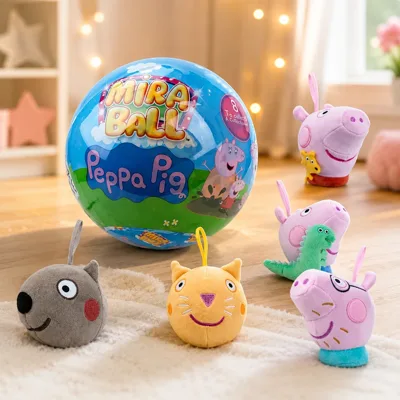 М`яка іграшка-сюрприз у кулі, з аксесуарами MIRABALL PEPPA PIG, в асорт.28 шт.