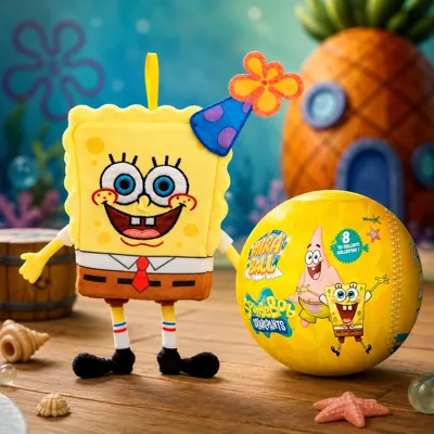 М`яка іграшка-сюрприз у кулі, з аксесуарами, MIRABALL SPONGEBOB, в асорт.28 шт.