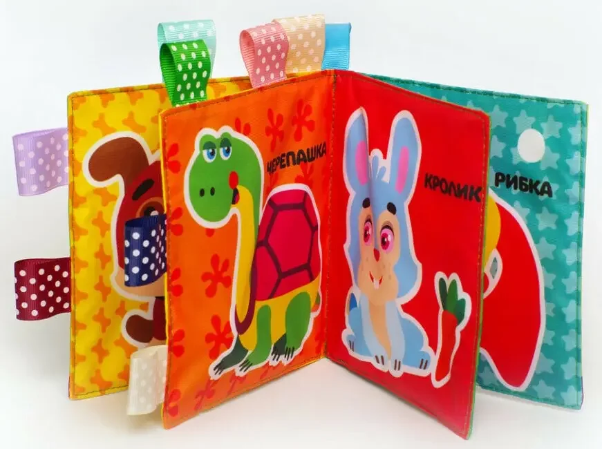М`яка книга-шурхотілка.Котик Няв-няв 0+ Книжковий Хмарочос — фото 3