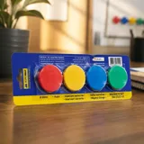 Магніти для дошки 30мм 4шт. BM.0022-43 Buromax кольорові — фото 1