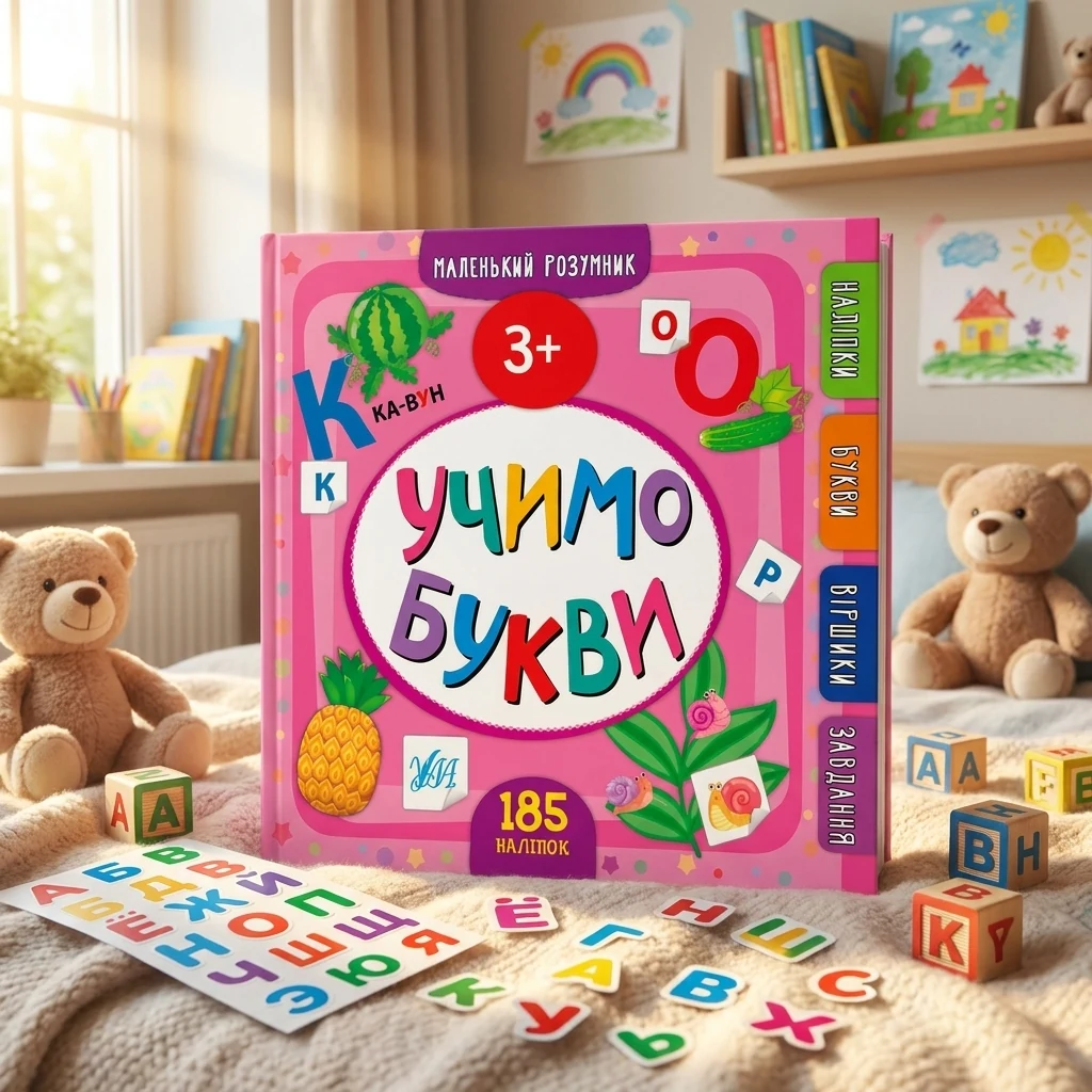 Маленький розумник. Учимо букви. 3+