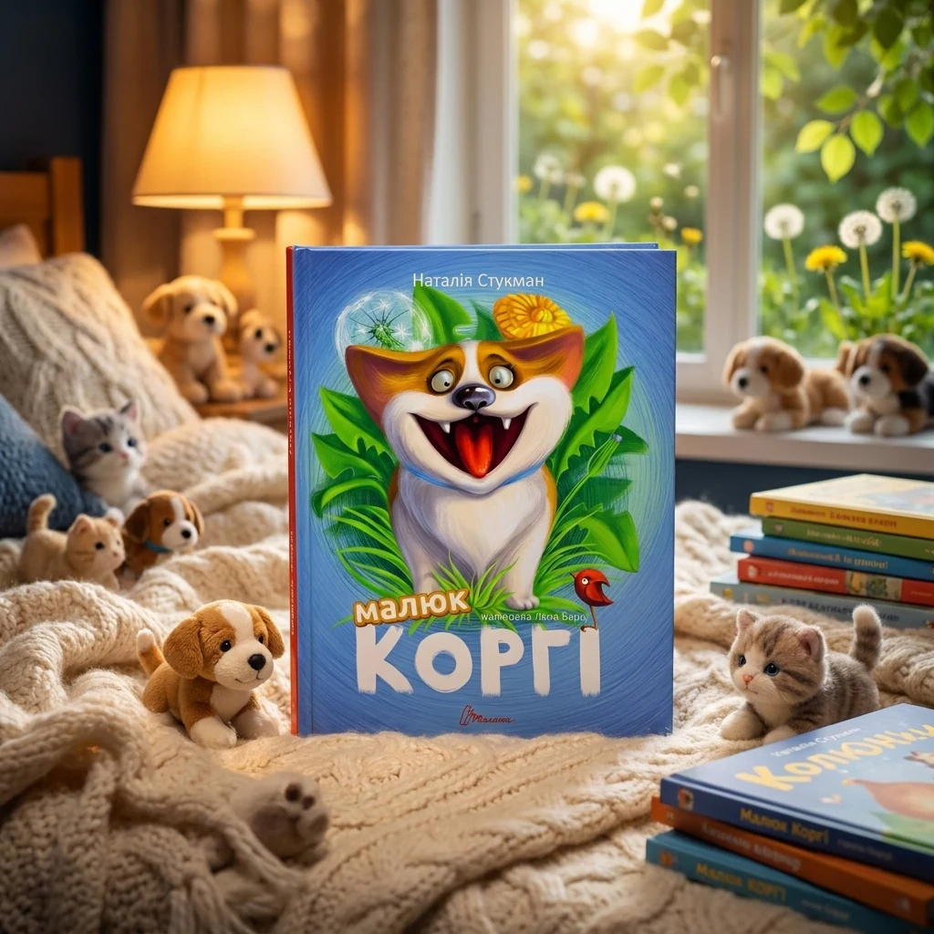Малюк Коргі. Книжка-білінгва. Наталія Стукман. англійська - українська