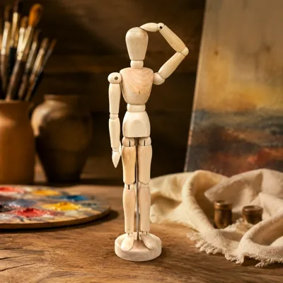 Манекен (чоловік) дерево, висота 11,43см., D.K.ART & CRAFT
