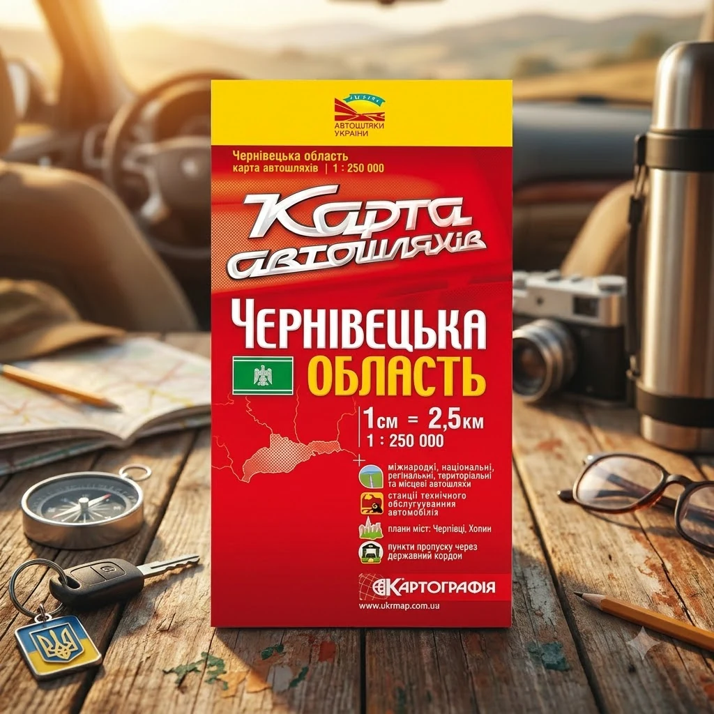 Мапа автошляхів Чернівецької області