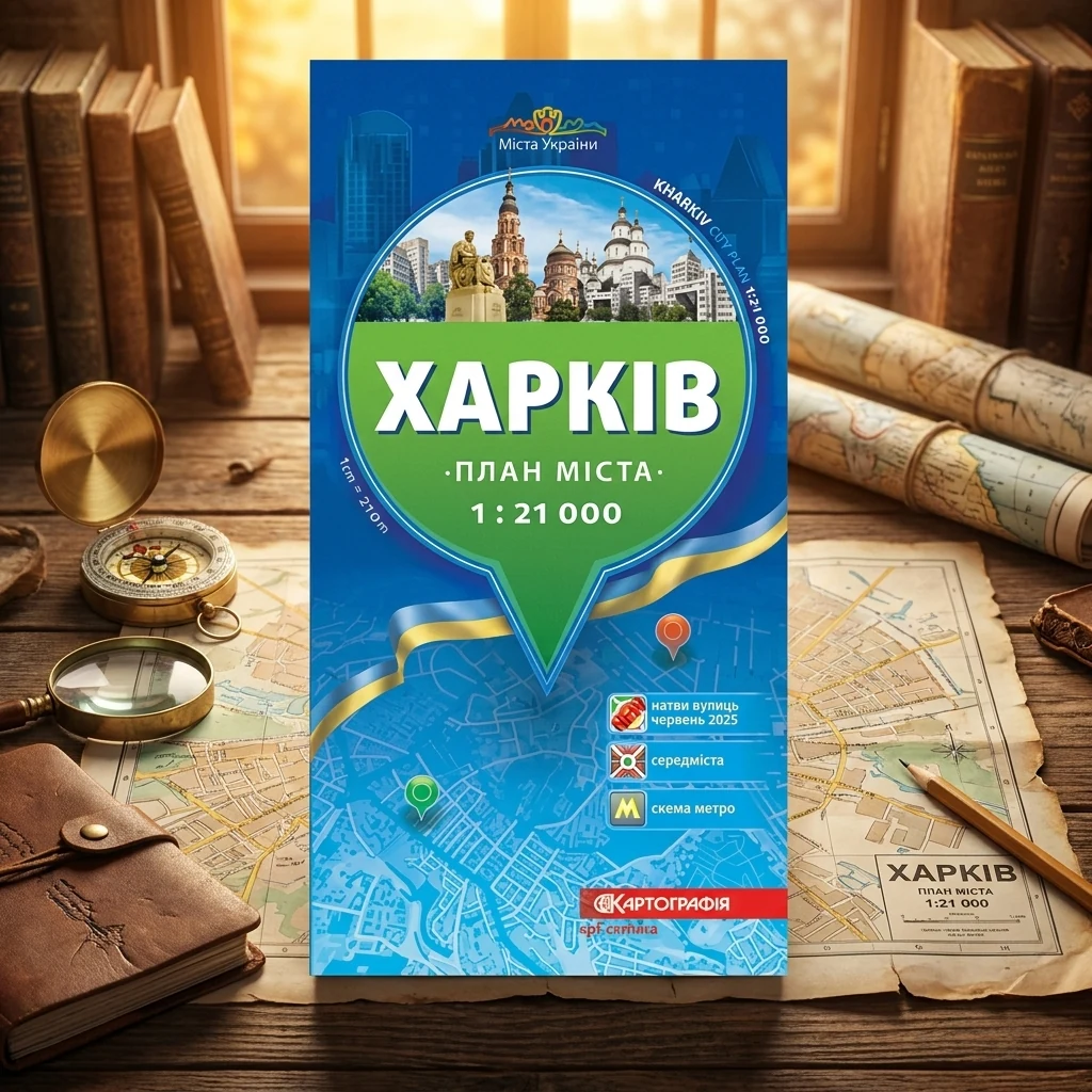 Мапа Харків 1:21тис складна