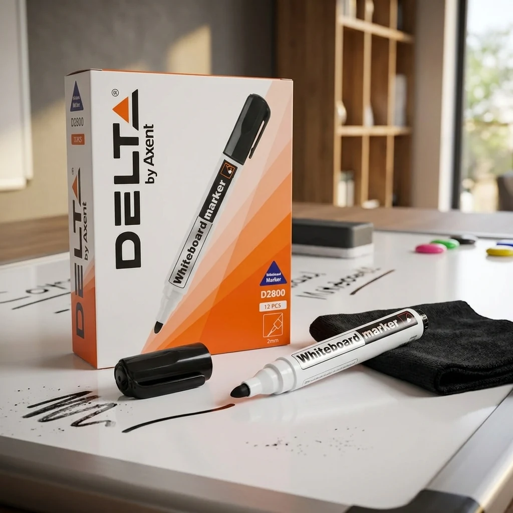 Маркер для дошки 2 мм "Delta by Axent " D2800 чорний