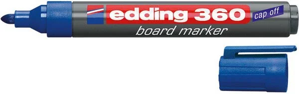 Маркер для дошки 3 мм "Edding" E360 синій — фото 2