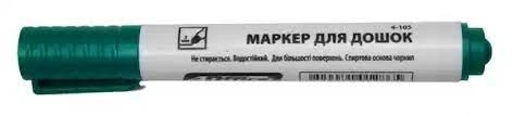 МАРКЕР для дошок 4Office 4-105 1-3мм круглий зелений — фото 2