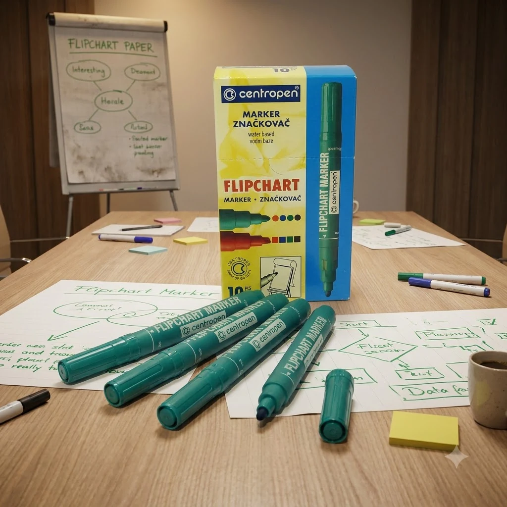 Маркер Flipchart Centropen зелений 8550