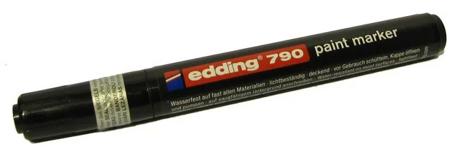 Маркер Paint Edding чорний 790 — фото 2