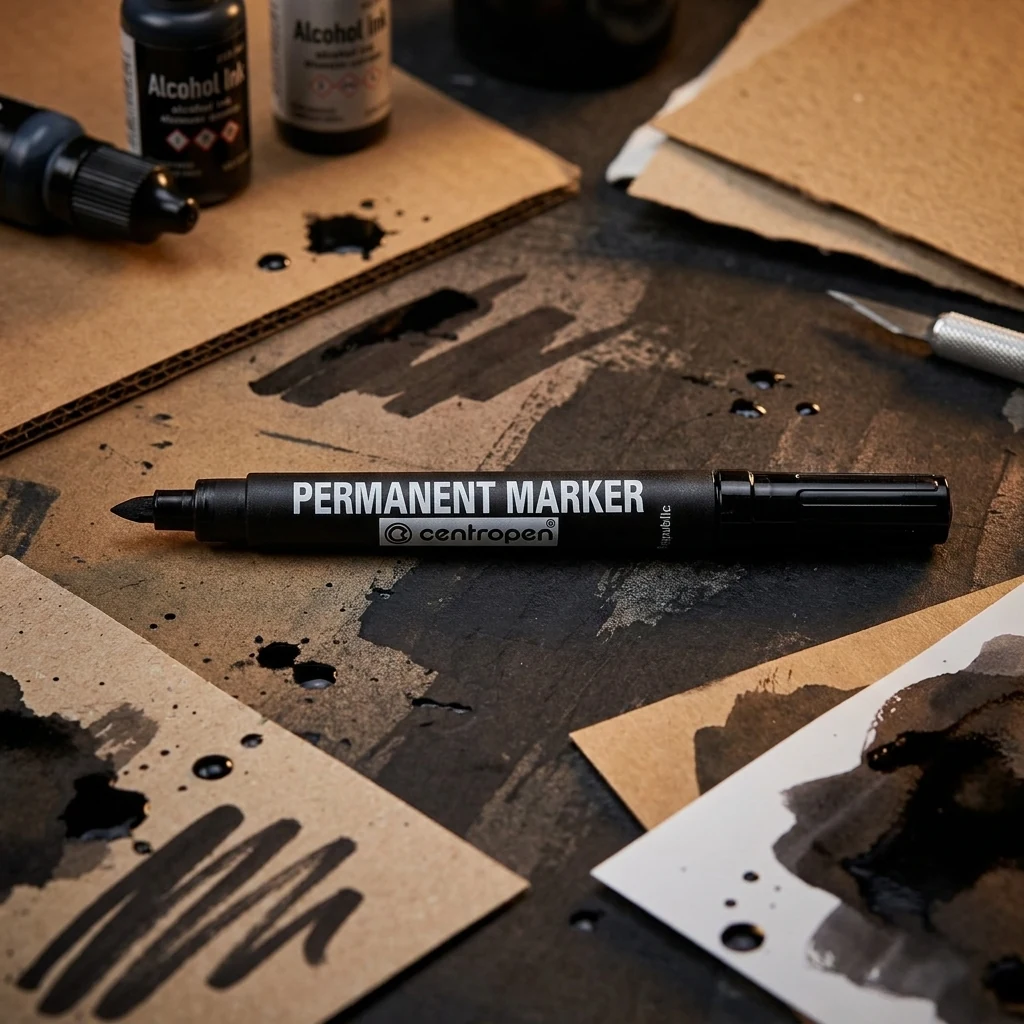 Маркер Permanent Centropen чорний 8576/01
