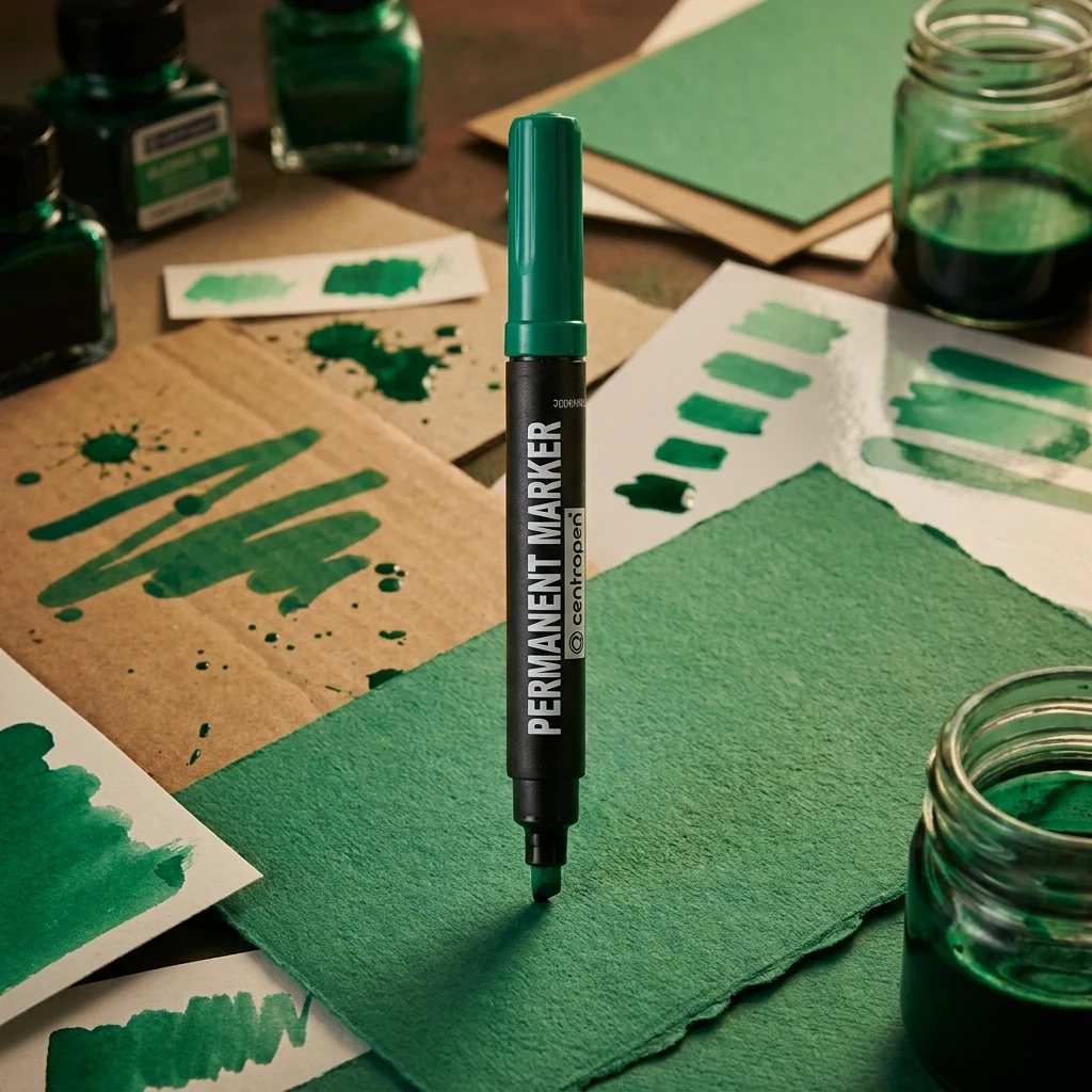 Маркер Permanent Centropen зелений 8576/04