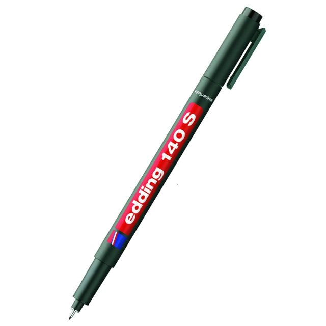 Маркер перманентний чорний 0,3 мм Edding 140 — фото 2