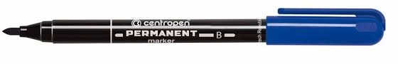 Маркер перманентний Centropen синій 2,0 мм — фото 2