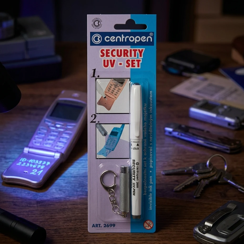 Маркер "Security Uv Pen" Centropen з ліхтариком 2699