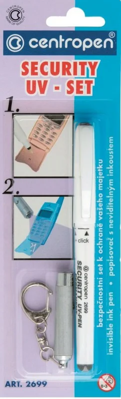 Маркер "Security Uv Pen" Centropen з ліхтариком 2699