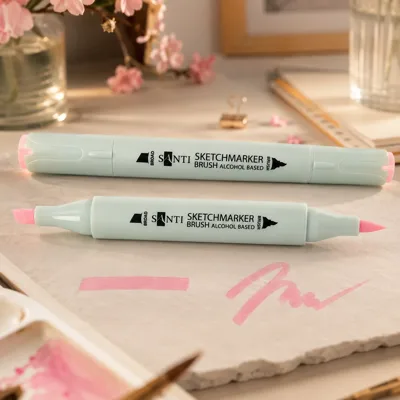 Маркер спиртовий Santi Brush SA-140 фруктовий рожевий
