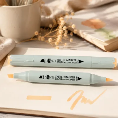 Маркер спиртовий Santi Brush SA-141 жовтець 390946