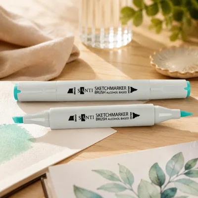 Маркер спиртовий Santi Brush SA-58 м`ятний