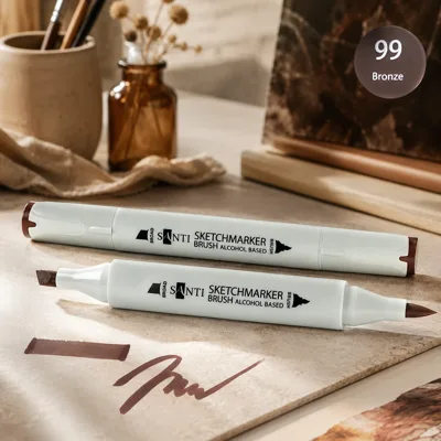 Маркер спиртовий Santi Brush SA-99 бронзовий 390907