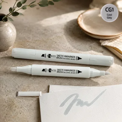 Маркер спиртовий Santi Brush SA-CG1 холодний сірий 1 390927