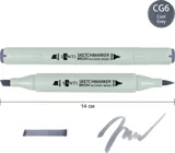 Маркер спиртовий Santi Brush холодний сірий SA-CG6 — фото 2