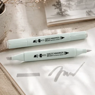 Маркер спиртовий Santi Brush SA-WG3 теплий сірий 3