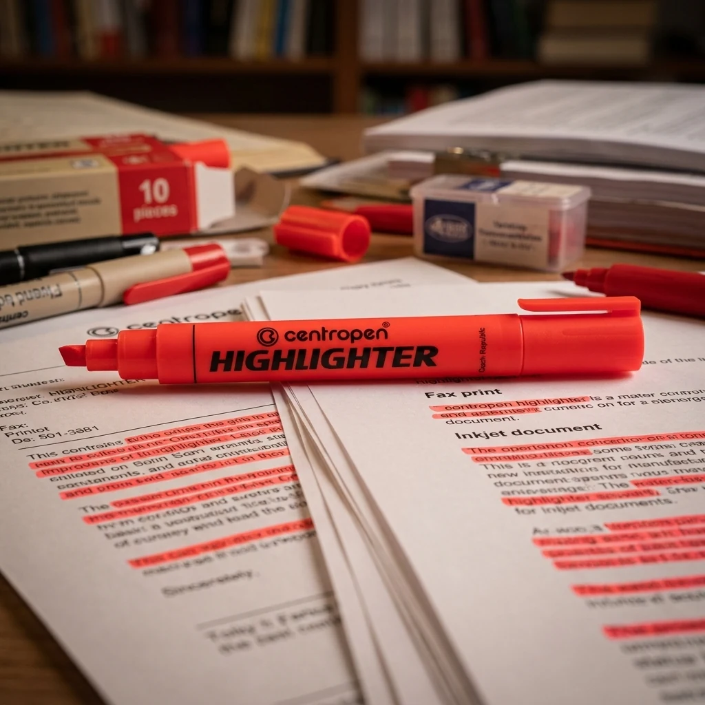 Маркер текстовий "Higligter" Centropen 8852 1-4,5 мм червоний