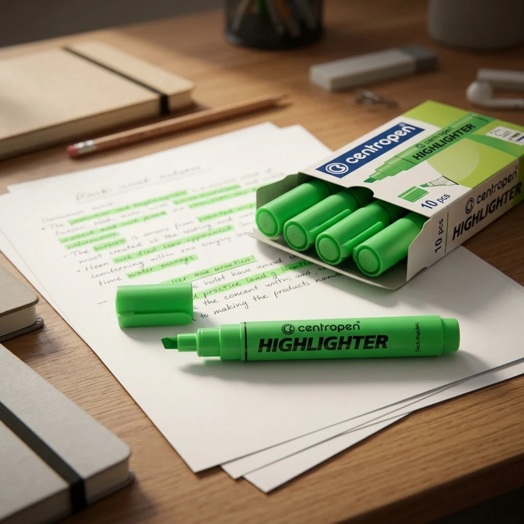 Маркер текстовий "Higligter" Centropen 8852 1-4,5 мм зелений